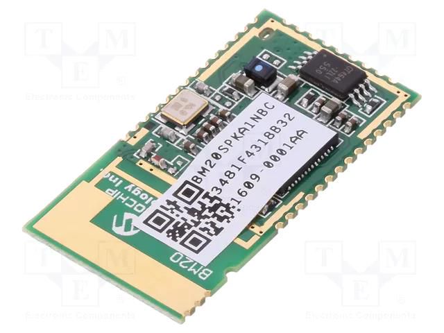 Module: Bluetooth; Bluetooth 5,Bluetooth Low Energy; SMD; audio MICROCHIP TECHNOLOGY BM20SPKA1NBC-0001A