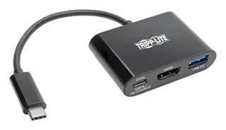 USB-C TO HDMI 4K ADAPTER W/USB-A, HDCP U444-06N-H4UB-C