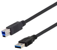 USB CORD, 3.0 TYPE PLUG A-B, 4.9FT U3A00013-105M