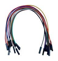 JUMPER WIRES, MULTI-COLORED, 20CM, 24AWG TW-FF-20C