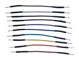 JUMPER WIRES, MULTI-COLORED, 5CM, 24AWG TW-MM-5C