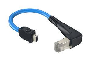 ENET CORD, IX A PLUG-R/A RJ45 PLUG/3.3FT ND9ACH2A0AL