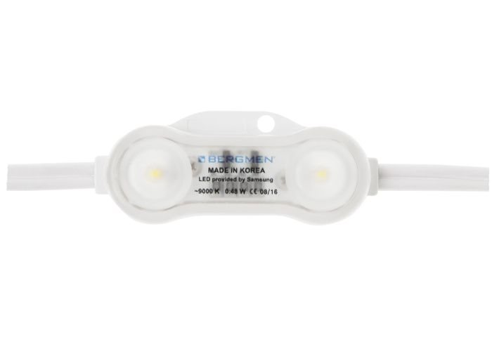BERGMEN LED module RX-2 Stark / 12VDC / 0,48W / 44lm / 2x2835 SMD Samsung / IP68 / 9000K 01-001-038-01-04 5903268404298