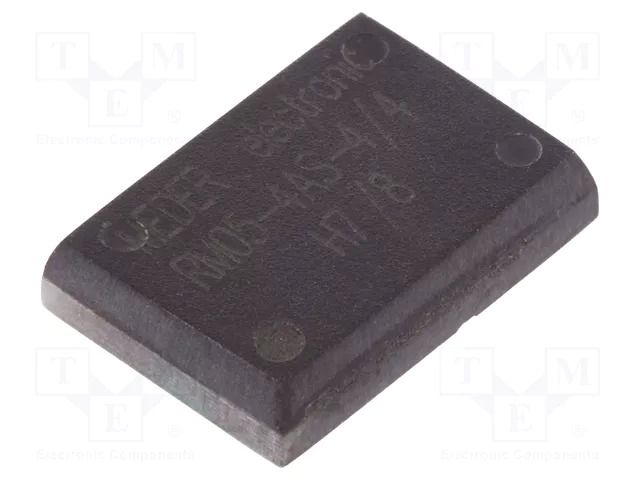 Relay: reed switch; SPST-NO x4; Ucoil: 5VDC; 500mA; max.170VDC MEDER RM05-4AS-4/4
