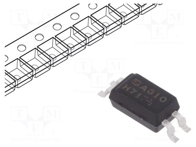 Optocoupler; SMD; Ch: 1; OUT: transistor; Uinsul: 2.5kV; Uce: 80V SHARP PC3H711NIP1H