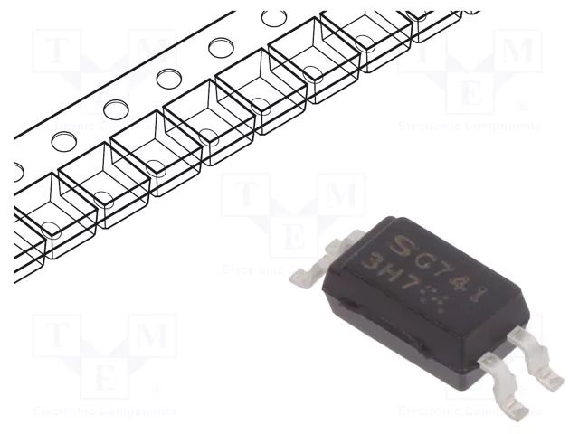 Optocoupler; SMD; Ch: 1; OUT: transistor; Uinsul: 2.5kV; Uce: 80V SHARP PC3H7J00001H