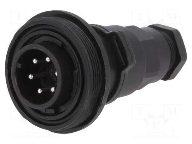 Connector: circular; plug; male; PIN: 6; 5A; 250V; IP68; UL94V-0 BULGIN PX0740/P