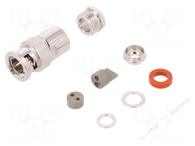 Connector: BNC; plug; male/female; straight; 50Ω; soldering,clamp AMPHENOL RF 31-224