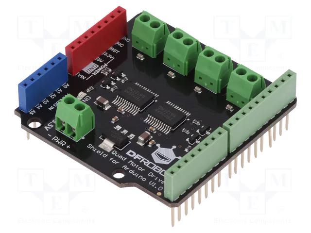 DC-motor driver; TB6612FNG; 32kHz; PWM,TTL; 1A; Uin mot: 2.5÷13.5V DFROBOT DF-DRI0039