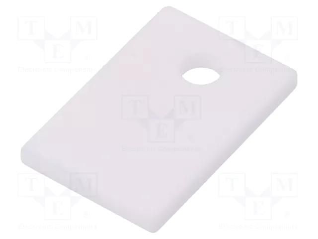 Heat transfer pad: ceramic; TO220; L: 12mm; W: 18mm; Thk: 1.5mm FISCHER ELEKTRONIK AOS220