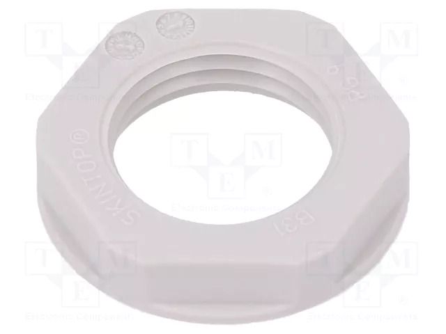 Nut; PG9; polyamide; UL94V-2; 22mm; light grey; Thread: PG; SKINTOP® LAPP LP-53019011