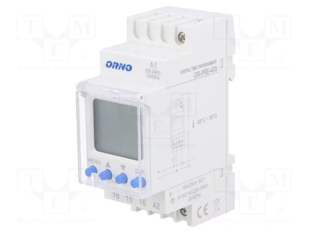 Automation module: programmable time switch; Range: 1min÷7days ORNO OR-PRE-433