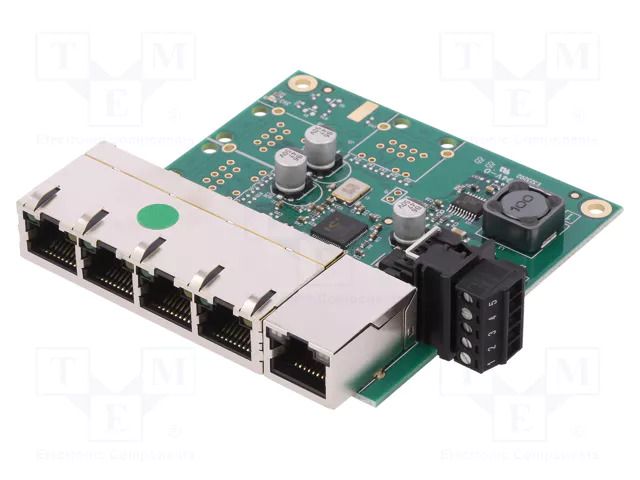 Switch Ethernet; unmanaged; Number of ports: 5; 5÷30VDC; RJ45; SW BRAINBOXES SW-105