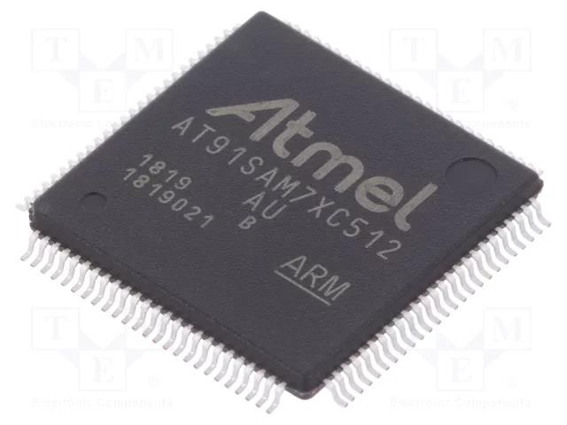 IC: ARM7TDMI microcontroller; LQFP100; 3÷3.6VDC; AT91; in-tray MICROCHIP TECHNOLOGY AT91SAM7XC512B-AU