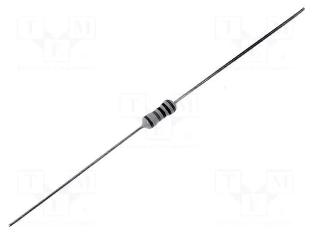 Resistor: metal film; THT; 12Ω; 0.6W; ±1%; Ø0.55x28mm; Ø2.4x6.3mm YAGEO MF0207FTE-12R