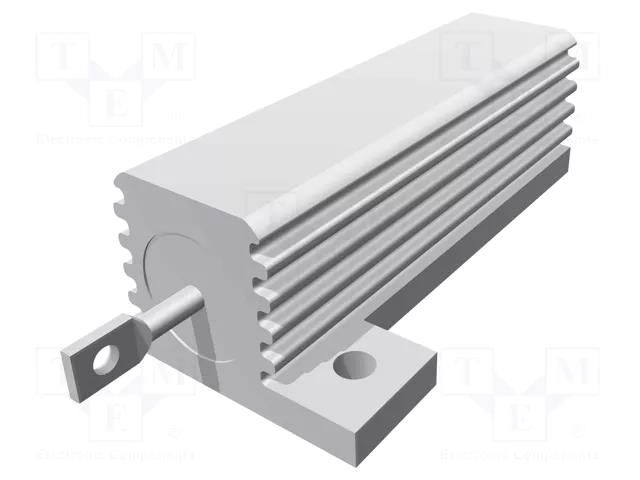 Resistor: wire-wound; with heatsink; screw; 100mΩ; 50W; ±5% TE Connectivity AX50WR-0R1