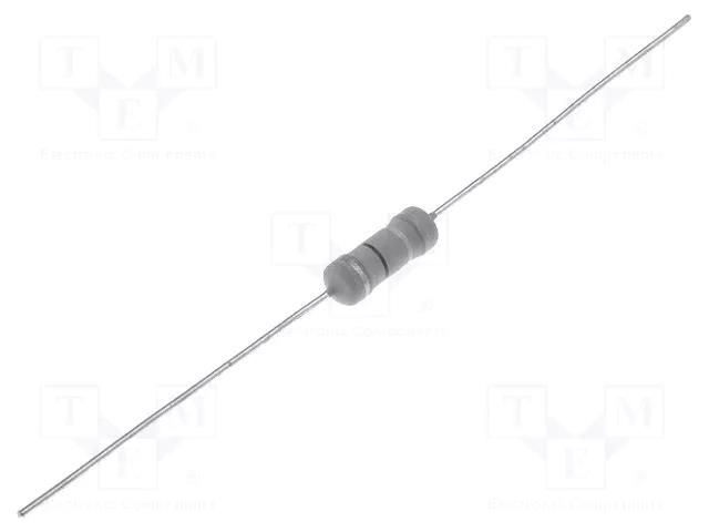 Resistor: metal oxide; THT; 12Ω; 2W; ±5%; Ø0.7x35mm; Ø4.2x11mm SR PASSIVES MOF2WS-12R