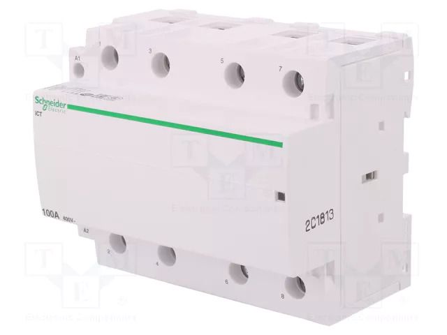 Contactor: 4-pole installation; 100A; 230÷240VAC; NO x4; IP20; ICT SCHNEIDER ELECTRIC A9C20884