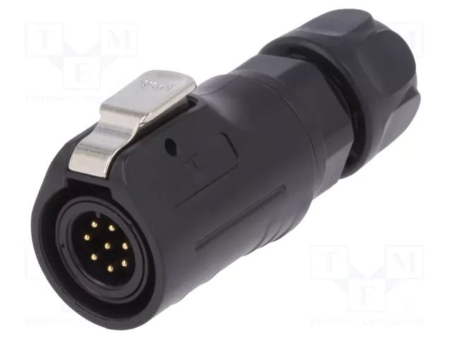 Connector: circular; plug; size 12; 02; male; PIN: 8; 125V; Quicklock LUTRONIC 0250-08