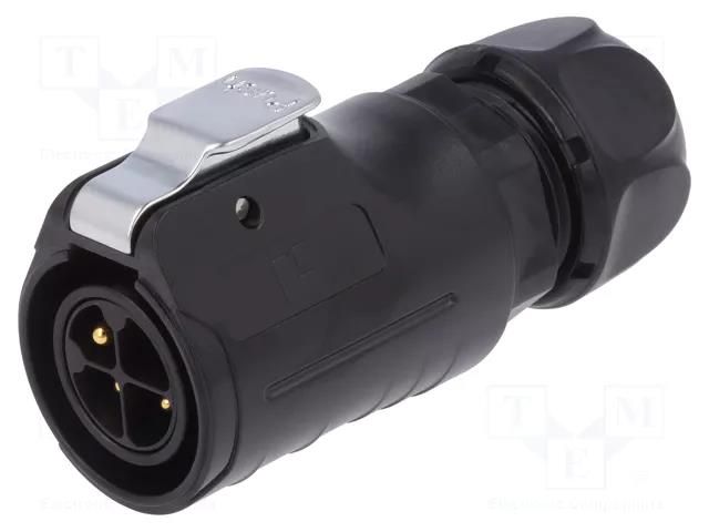 Connector: circular; plug; size 20; 02; male; PIN: 4; 500V; Quicklock LUTRONIC 0252-04