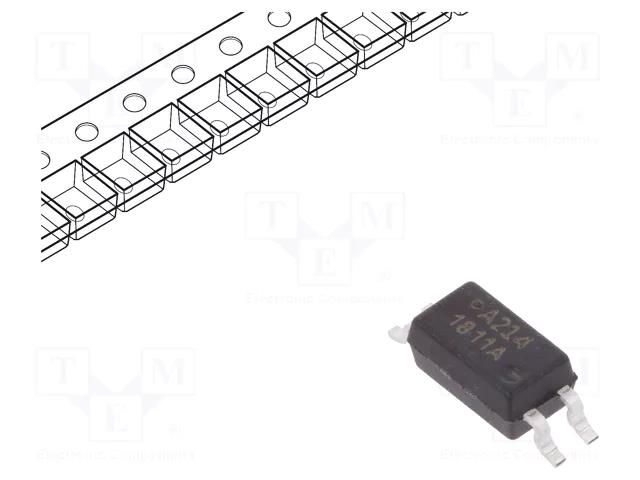 Optocoupler; SMD; Ch: 1; OUT: transistor; Uinsul: 3kV; Uce: 80V; SO4 BROADCOM (AVAGO) ACPL-214-50AE