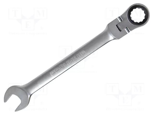 Wrench; combination spanner,with ratchet,with joint; 8mm PROLINE PRE-35448-8
