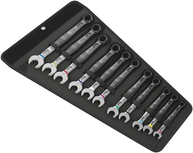 6003 Joker 11 Set 1 Combination wrench set, 1 x 8x115; 1 x 10x125; 1 x 11x135; 1 x 12x148; 1 x 13x160; 1 x 14x167; 1 x 15x174; 1 x 16x182; 1 x 17x190; 1 x 18x210; 1 x 19x230.0; 1 x 240.0x50.0, Wera 05020231001