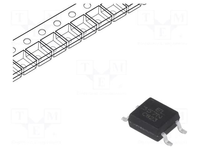 Optocoupler; SMD; Ch: 1; OUT: transistor; Uinsul: 3.75kV; Uce: 80V EVERLIGHT EL357N-G