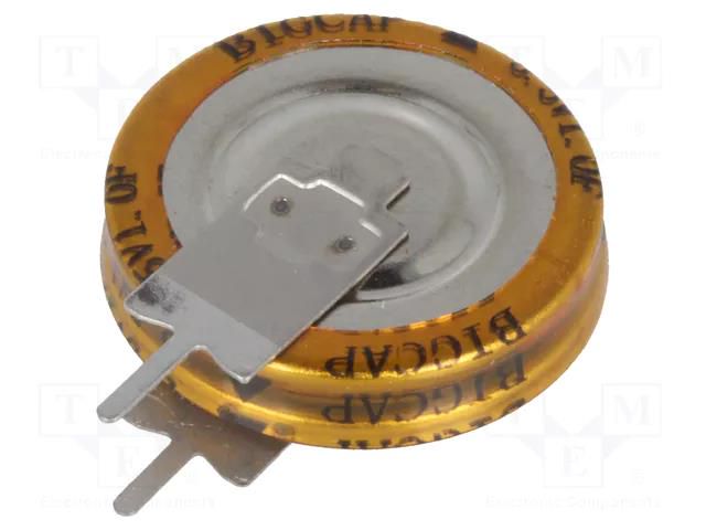 Supercapacitor; THT; 1F; 5.5VDC; ±20%; Ø19x20.5mm; -25÷70°C; EDLC BIGCAP BCEV-5.5V-1.0F