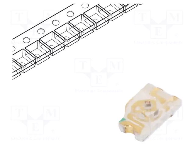 LED; red; SMD; 0603; 30÷90mcd; 1.8÷2.4VDC; 1.6x0.8x0.7mm; 140°; 20mA REFOND RF-RUB190TS-BD