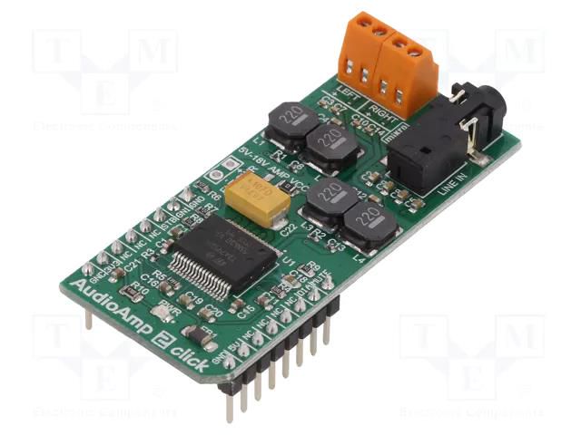 Click board; prototype board; Comp: TDA7491; amplifier MIKROE MIKROE-3077