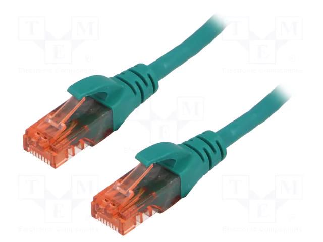 Patch cord; RJ45 plug,both sides; U/UTP; 6; stranded; CCA; PVC DIGITUS DK-1612-030/G