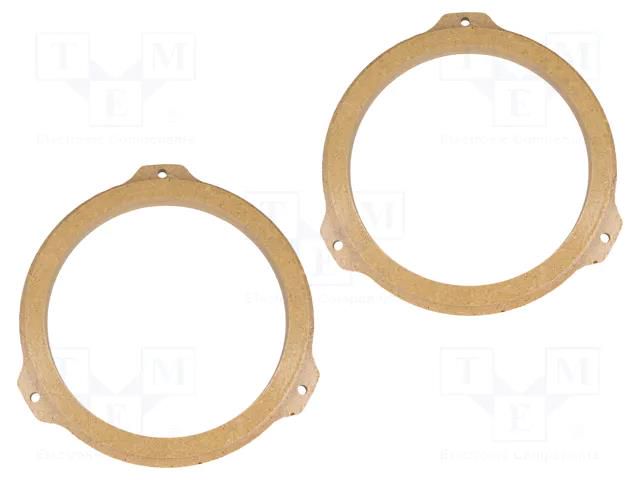 Spacer ring; MDF; 165mm; Opel; impregnated,varnished; 2pcs. 4CARMEDIA MDF-D.48