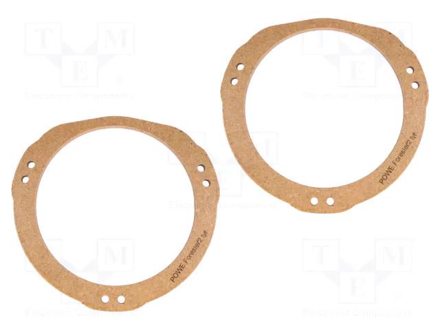 Spacer ring; MDF; 130mm; Subaru; impregnated,varnished; 2pcs. 4CARMEDIA MDF-D.62