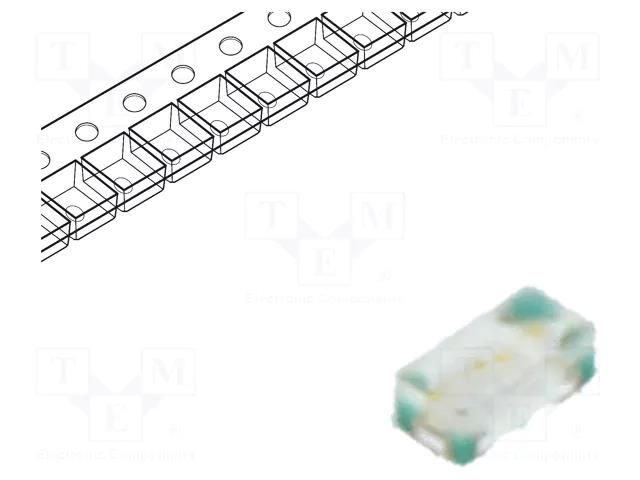 LED; blue; SMD; 0402; 12÷100mcd; 1x0.5x0.4mm; 140°; 5mA; 2.6÷3.3VDC REFOND RF-BU0402TS-CE-B