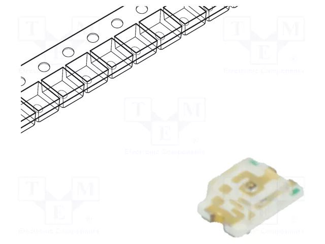LED; yellow green; SMD; 0805; 18÷100mcd; 1.8÷2.4VDC; 2x1.25x0.7mm REFOND RF-GSB170TS-BC