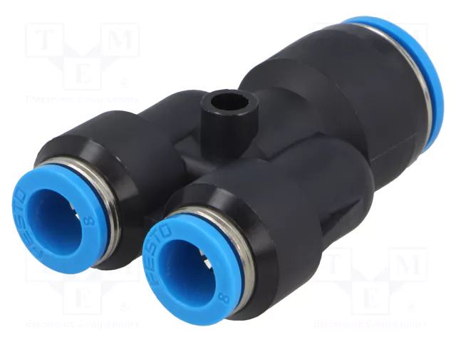 Tee fitting; reductive,plug-in; -0.95÷6bar; polymer; Øout: 8mm FESTO QSY-12-8