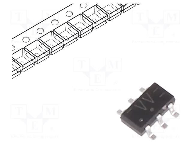 IC: digital; buffer,non-inverting; Ch: 2; CMOS,TTL; SMD; TSOP6; LVC NEXPERIA 74LVC2G17GV.125