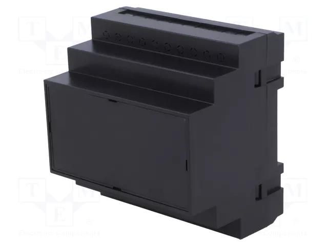 Enclosure: for DIN rail mounting; Y: 90mm; X: 87mm; Z: 65mm; ABS KRADEX Z109-ABS-V0/BK