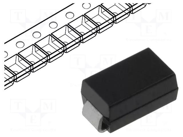 Diode: Zener; 1W; 100V; SMD; reel,tape; SMA; single diode; 5uA SMC DIODE SOLUTIONS 1SMA4764TR-SMC