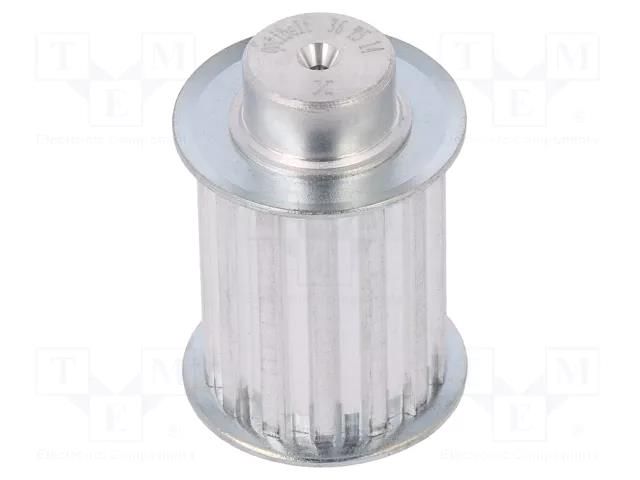 Belt pulley; T5; W: 25mm; whell width: 36mm; Ø: 21.45mm; aluminium OPTIBELT 36-T5-14-200ZA