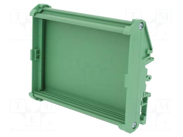 Enclosure: enclosure base; Y: 100mm; X: 150mm; Z: 37.3mm; green DEGSON ELECTRONICS DM100-150-14-100AH