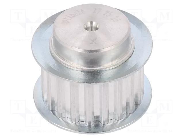 Belt pulley; T5; W: 16mm; whell width: 27mm; Ø: 31mm; aluminium; ZRS OPTIBELT 27-T5-20-200ZA