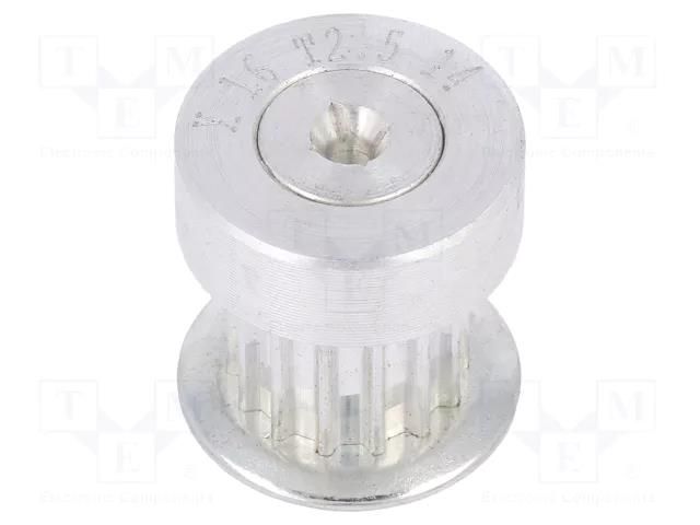 Belt pulley; T2.5; W: 4mm,6mm; whell width: 16mm; Ø: 10.6mm; metric OPTIBELT 16-T2.5-14-200ZA