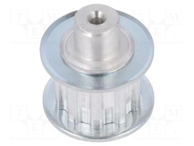 Belt pulley; T5; W: 10mm; whell width: 21mm; Ø: 15.05mm; aluminium OPTIBELT 21-T5-10-200ZA