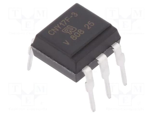 Optocoupler; THT; Ch: 1; OUT: transistor; Uinsul: 5kV; Uce: 80V; DIP6 EVERLIGHT CNY17F-3-EVE