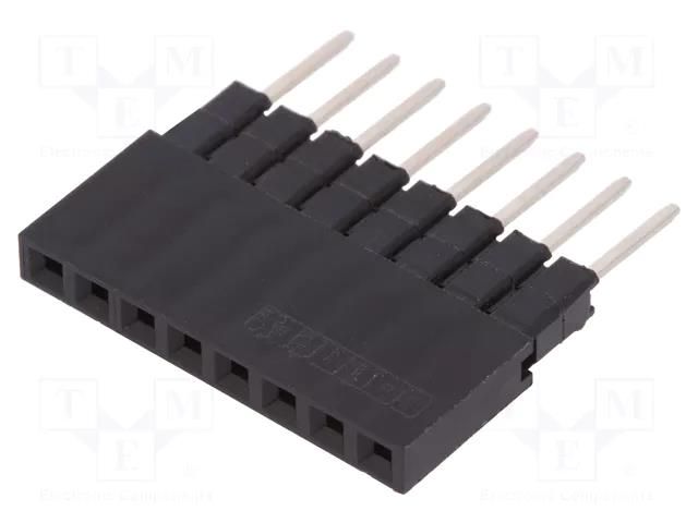 Connector: pin strips; socket; female; PIN: 8; straight; 3A; THT CONNFLY DS1023-05-1X8B81
