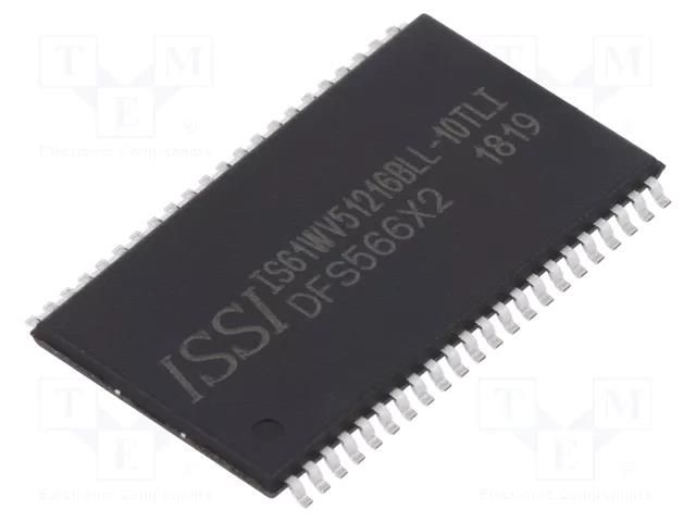 IC: SRAM memory; 8MbSRAM; 512kx16bit; 2.4÷3.6V; 10ns; TSOP44 II ISSI 61WV51216BLL-10TLI