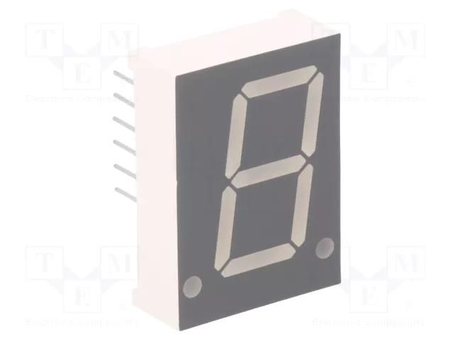 Display: LED; 7-segment; 20.4mm; 0.8"; No.char: 1; red; 30÷60mcd FORYARD FYS-8011BUHR-21