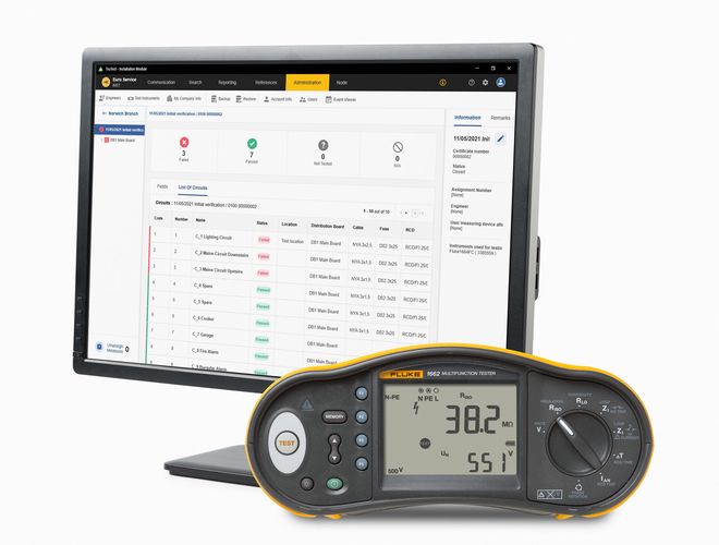 FLUKE 1662 SCH KIT,INSTALLATION TESTER + TRUTEST ADV., Fluke 1662 SCH FTT KIT 0195112035719; 0195112035719